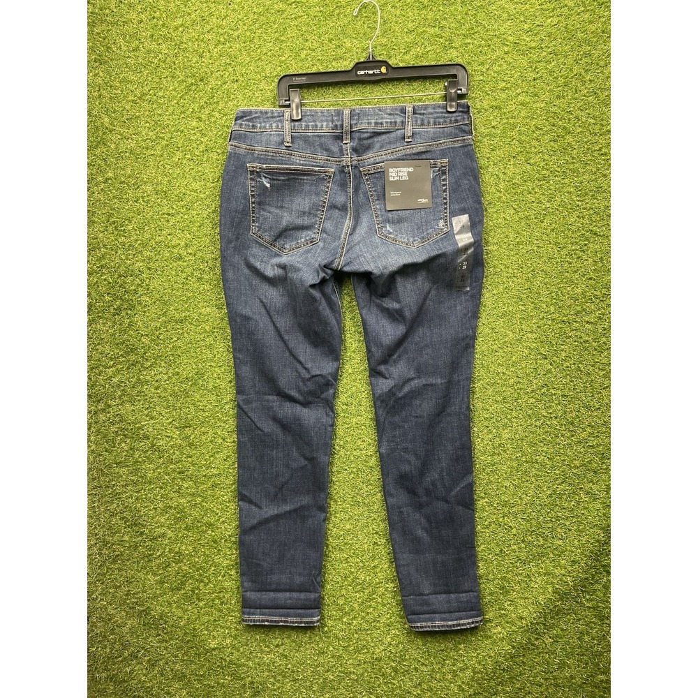 Womens Silver Jeans Womens 33x29 Boyfriend Fit Mid Rise Slim Leg Stretch NWT